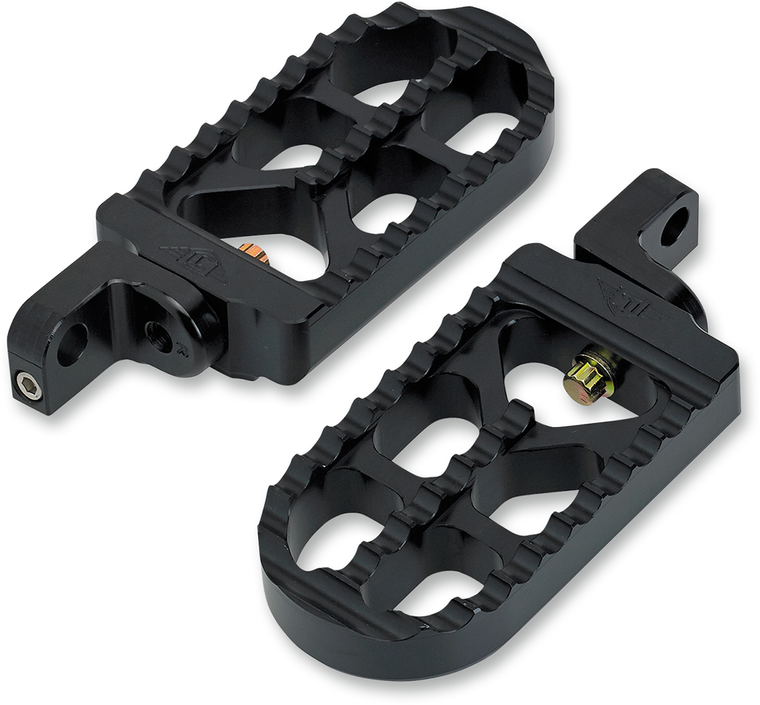 Joker Machine - Adjustable Serrated Long Footpegs - Black - XL - Adjustable Serrated Billet Footpegs - 08-56-3B