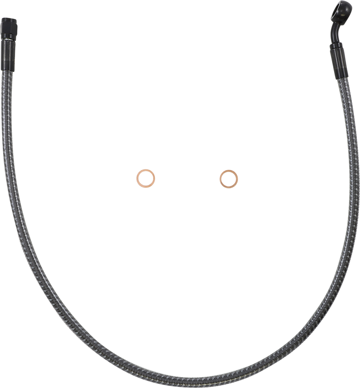 Magnum - Brake Line - Front - 10 mm - 35° - 26" - KARBONFIBR - KARBONFIBR Designer Series DOT ABS-Specific Front Upper Brake Kit - AS77126 Magnum - Brake Line - Front - 10 mm - 35° - 26" - KARBONFIBR - KARBONFIBR Designer Series DOT ABS-Specific Front Upper Brake Kit - AS77126