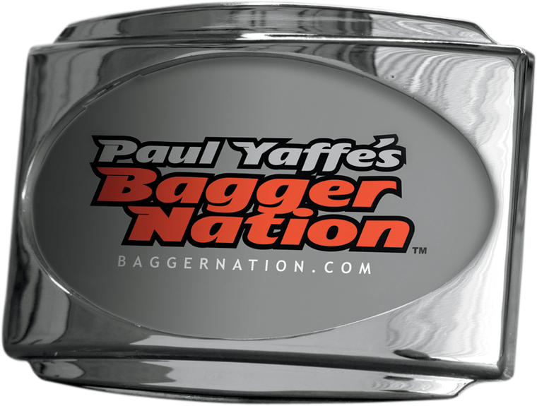 Paul Yaffe Bagger Nation - License Plate Frame - CVO - Chrome - CVO Universal Stealth III License Plate Frame - USLP3-C