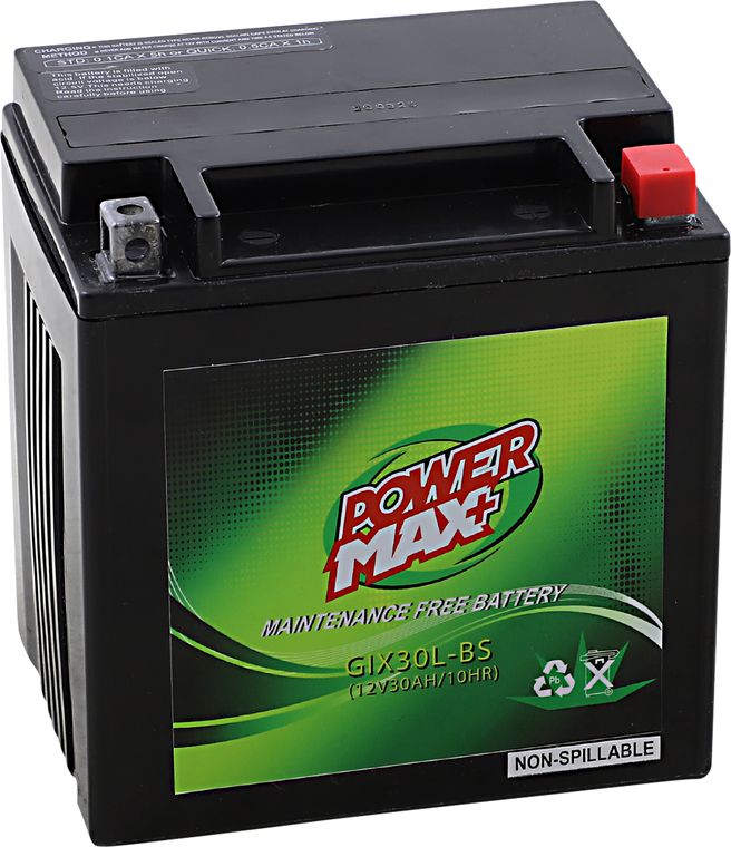 Power Max - Battery - GIX30L - Maintenance-Free Battery - GIX30L-BS