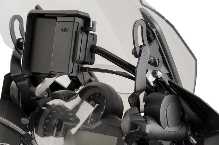 Puig - Support Bracket - Black - R1200GS - Windshield Support Bracket - 7566N