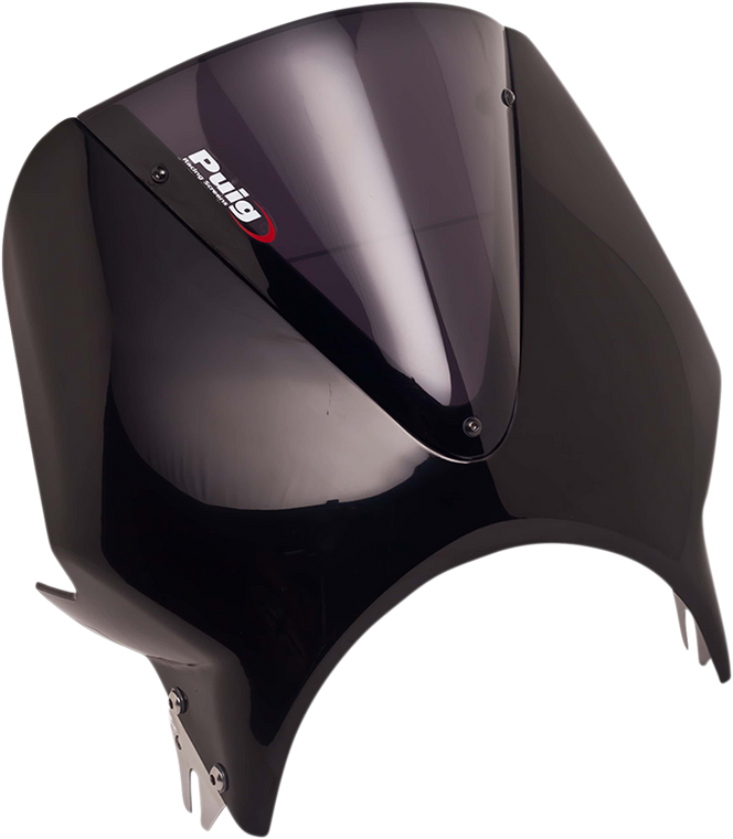 Puig - Windscreen - Black/Dark Smoke - ER5 - Vision Windshield - 003NF