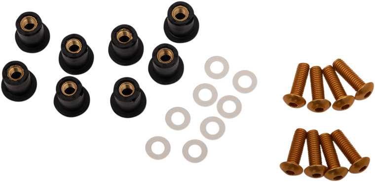 Puig - Windscreen Screw Kit - Yellow - Windscreen Screw Kit - 0957G
