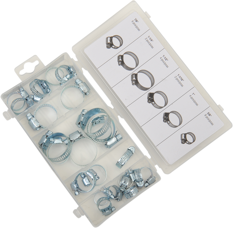 Performance Tool - Hose Clamps - Assortment - 26-Piece - 26-Piece Hose Clamp Assortment - W5348