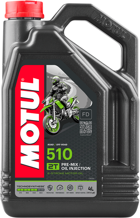 Motul - 510 2T Anti-Smoke Oil - 4L - 510 Synthetic 2T Engine Oil - 104030 Motul - 510 2T Anti-Smoke Oil - 4L - 510 Synthetic 2T Engine Oil - 104030