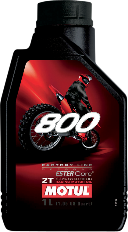 Motul - 800 2T Off-Road Synthetic Oil - 1L - 800 Factory Line Synthetic 2T Engine Oil - 104038 Motul - 800 2T Off-Road Synthetic Oil - 1L - 800 Factory Line Synthetic 2T Engine Oil - 104038