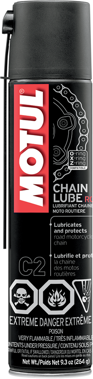 Motul - Road Chain Lube - 9.3 oz. net wt. - Aerosol - C2 Chain Lube - 103244