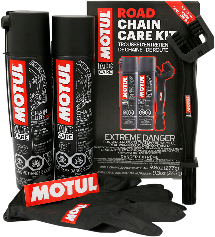Motul - Chain Care Kit - Road - Aerosol - Chain Care Kit - 109767