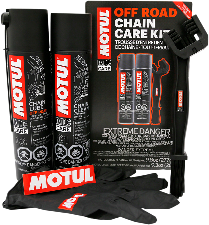 Motul - Chain Care Kit - Off-Road - Aerosol - Chain Care Kit - 109788