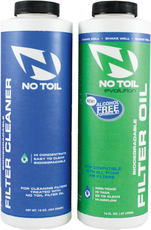 No Toil - Evolution Filter Oil & Cleaner Kit - 16 U.S. fl oz. Each - Evolution Air Filter Maintenance Kit - EV104