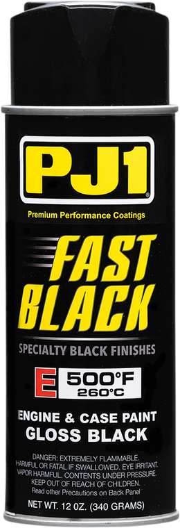 Pj1/vht - Engine Paint - Gloss Black - 12 oz. net wt. - Aerosol - Fast Black Gloss Engine/Case Paint - 16-ENG Pj1/vht - Engine Paint - Gloss Black - 12 oz. net wt. - Aerosol - Fast Black Gloss Engine/Case Paint - 16-ENG