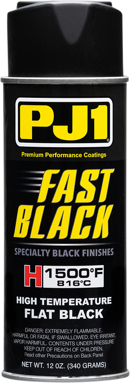 Pj1/vht - High-Temperature Exhaust Paint - Matte Black - 12 oz. net wt. - Aerosol - Fast Black Matte High-Temperature Paint - 16-HIT
