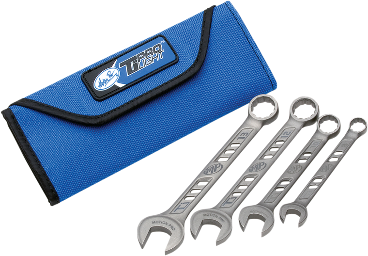 Motion Pro - TI Tool Set - 8 mm, 10 mm, 12 mm, 13 mm - TiProlight Wrench Set - 08-0478