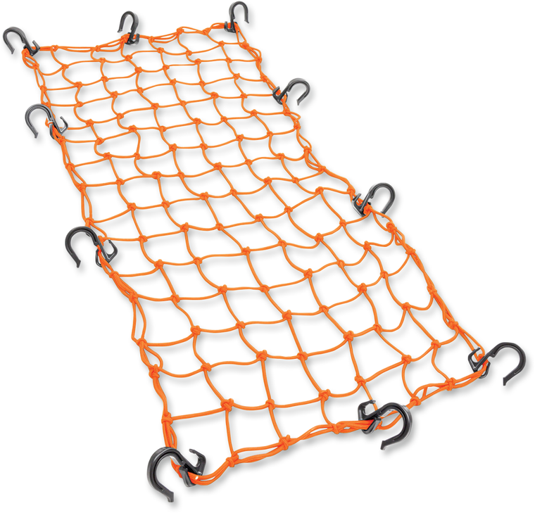 Powertye Mfg. - Adjustable Cargo Net - Orange - Adjustable Cargo Net - 50309