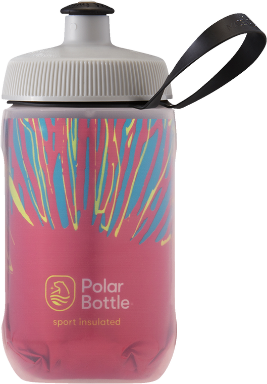 Polar Bottle - Kids Sport Insulated Bottle - Fireworks - Engine Red - 12 oz - Kids Sport Insulated Water Bottle - INS12OZ03