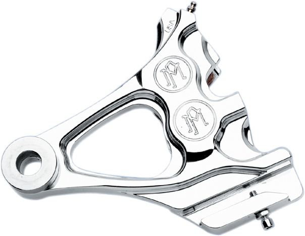 Performance Machine - Caliper - Rear - Chrome - 87-99 Softail - Four-Piston Differential-Bore Caliper - 1274-0076-CH