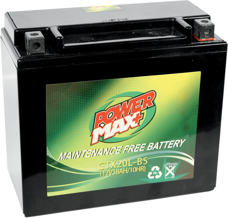 Power Max - Battery - YTX20L-BS - Maintenance-Free Battery - GTX20L-BS