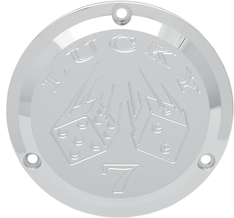 Joker Machine - Derby Cover - Lucky 7 - Chrome Billet Derby Cover - 921017L