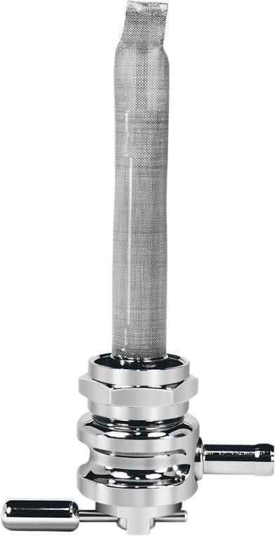 Pingel - Round Fuel Valve - Wave Chrome - 22mm - Power-Flo Fuel Valve - 6311-CRW Pingel - Round Fuel Valve - Wave Chrome - 22mm - Power-Flo Fuel Valve - 6311-CRW