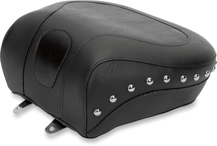 Mustang - Wide Rear Seat - Studded - Black - Softail '84-'99 - Wide Rear Seat - 79114
