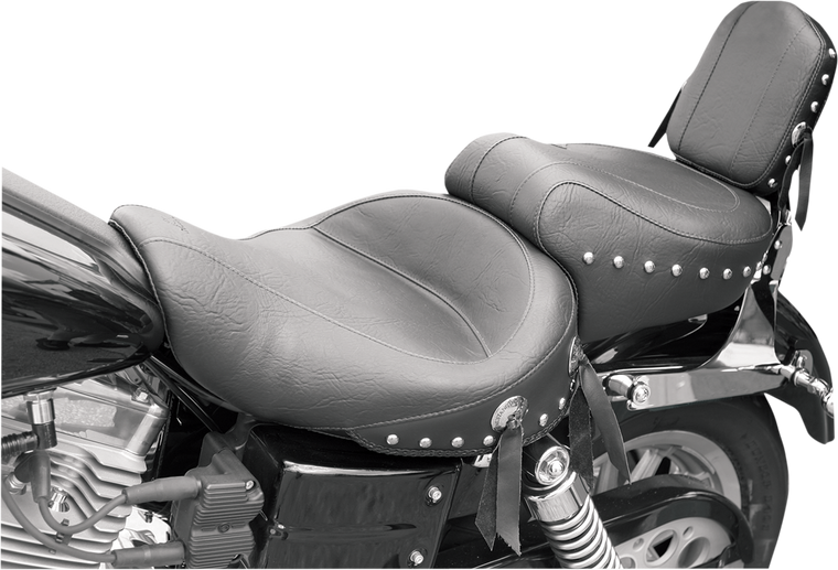 Mustang - Wide Studded Seat - FXDWG '96-'03 - Studded 2-Up  Seat - 75530