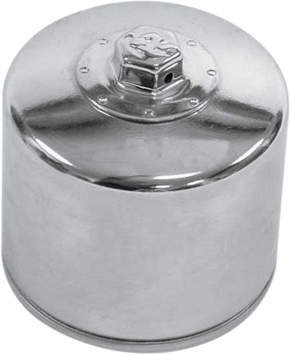 K & N - Oil Filter - Chrome - Big Twin - Performance Oil Filter - KN-172C