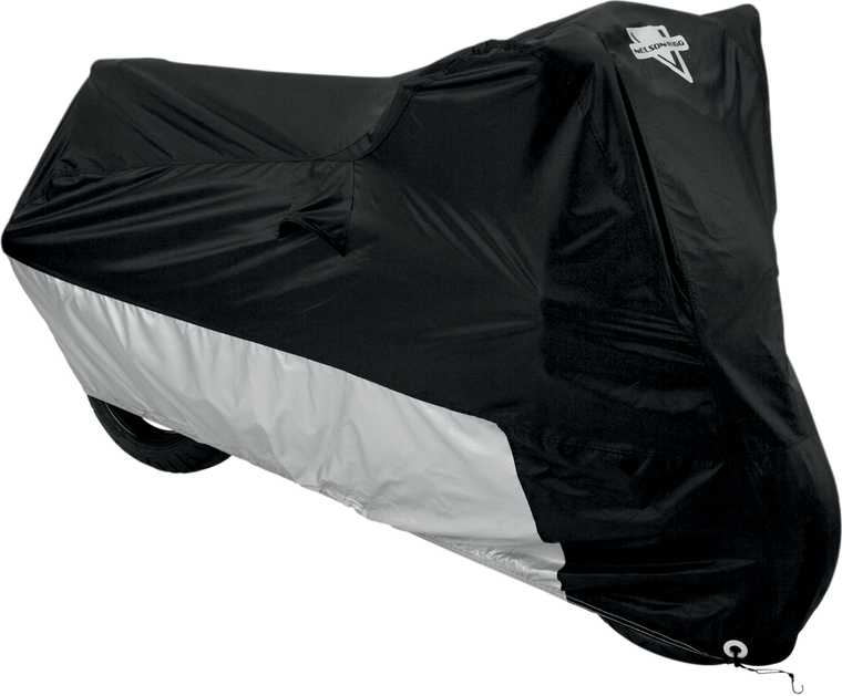 Nelson Rigg - Motorcycle Cover - Black/Silver - XXL - Deluxe All-Season Motorcycle Cover - MC-904-05-XX Nelson Rigg - Motorcycle Cover - Black/Silver - XXL - Deluxe All-Season Motorcycle Cover - MC-904-05-XX