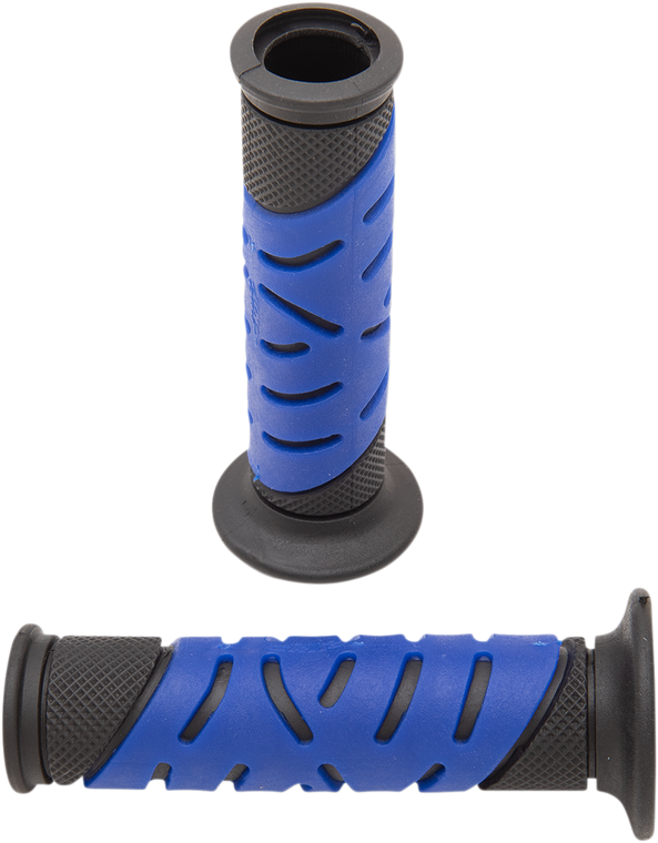 Pro Grip - Grips - Gel - 719 - Open Ends - Black/Blue - 719 Dual Density Sportbike Grips - PA0719OENEBL