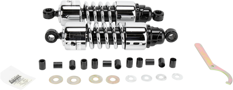 Progressive Suspension - Shocks - 412 Cruiser Series - Chrome - 11.5" - Standard - 412 Series Cruiser Shocks  Standard - 412-4202C