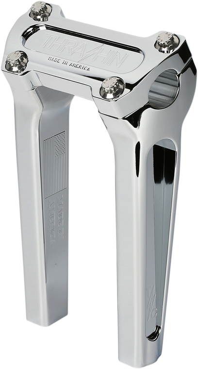 Thrashin - Risers - Straight - 8" - Chrome - Handlebar Riser - TSC-8000-3