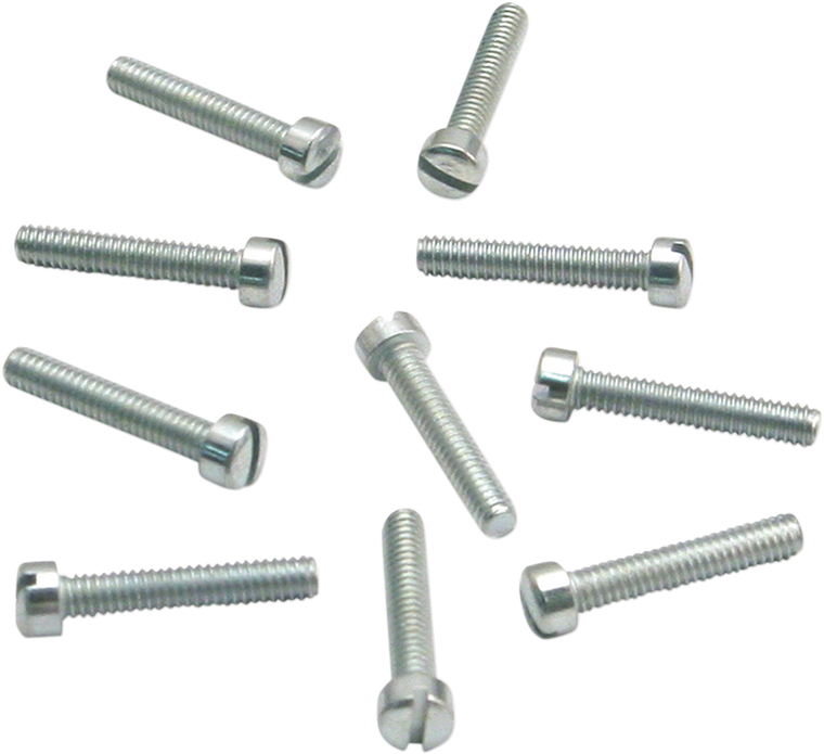 S&s Cycle - Speed Idle Screw - 10-Pack - Slotted Flat Head Screw - 50-0150