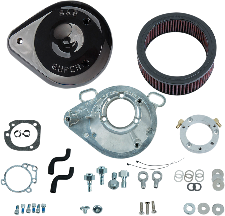 S&s Cycle - Teardrop Air Cleaner - Black - '01-'17 - Air Cleaner - 170-0304B