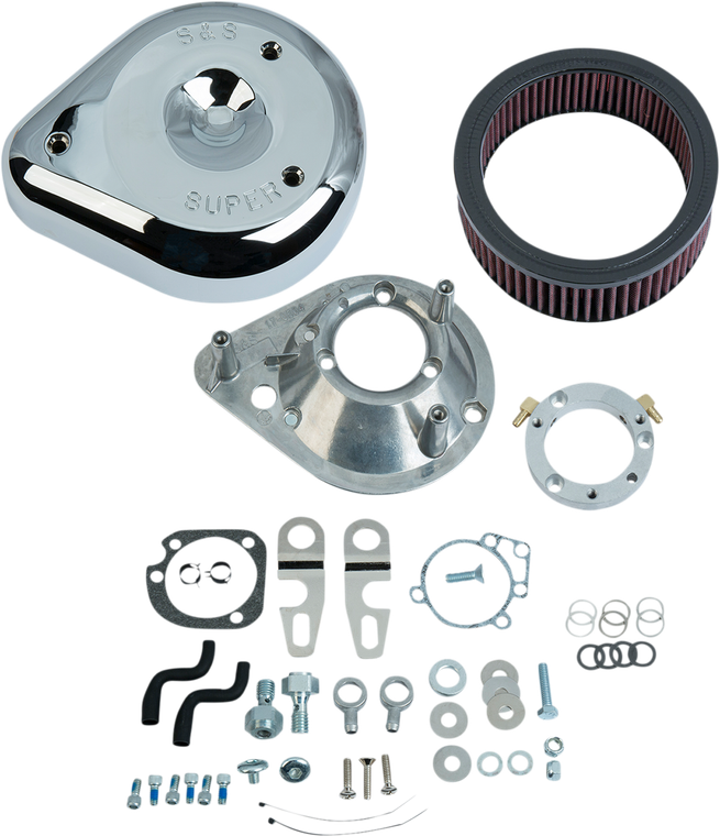 S&s Cycle - Teardrop Air Cleaner - Chrome - XL - Air Cleaner - 170-0306E