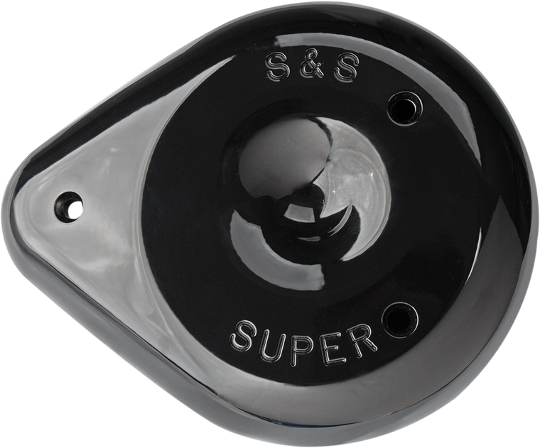 S&s Cycle - Teardrop Air Cleaner Cover - Gloss Black - Air Cleaner Cover - 170-0384A