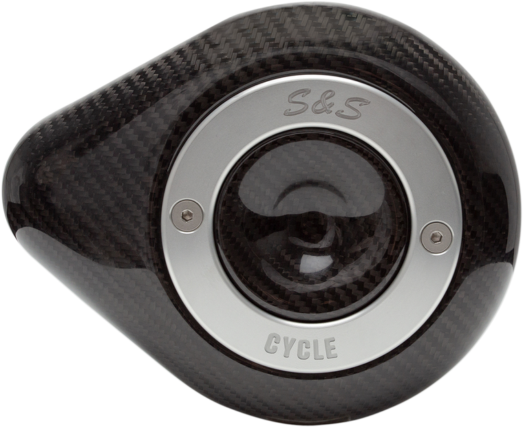 S&s Cycle - Teardrop Air Cleaner Cover - Carbon - Air Cleaner Cover - 170-0501