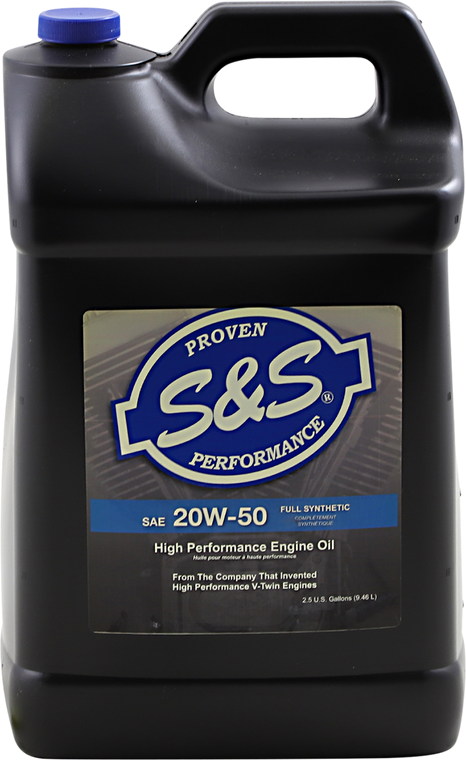 S&s Cycle - Synthetic Oil 20W-50 - 2.5 U.S. gal. - High Performance Synthetic 20W-50 Engine Oil - 153749