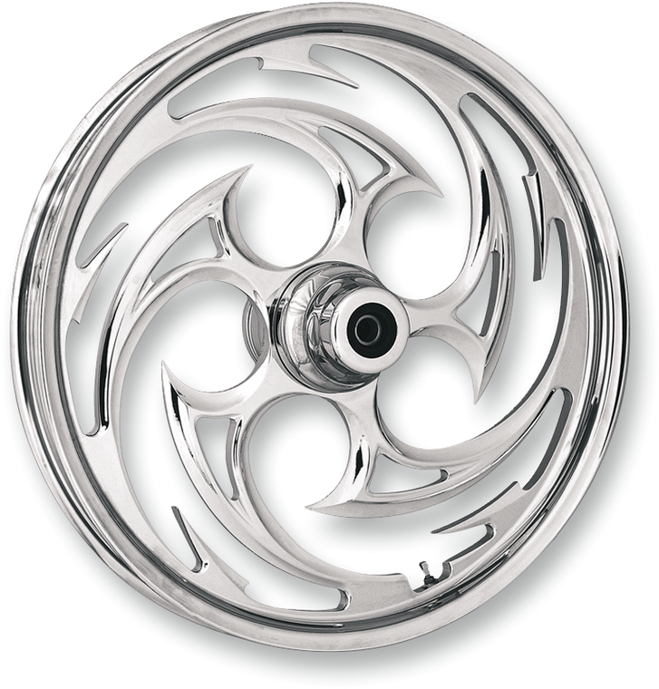 Rc Component - Savage Front Wheel - Single Disc/ABS - Chrome - 23"x3.75" - '08+ FLT - One-Piece Forged Aluminum Wheel  Savage - 23375-9032A-85C