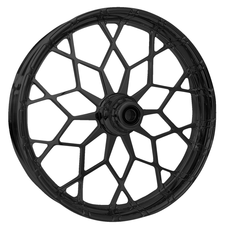 Rc Component - Wheel - Phenom - Front - Dual Disc w/ABS - Black - 21"x3.50" - FLH - Phenom Wheel - 213HD031A21135B