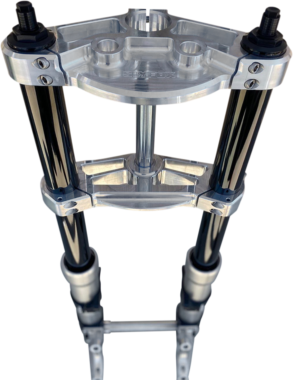 Slyfox - 49 mm Triple Clamps - Raw - Custom 49 mm Triple Tree - SF14TK-1