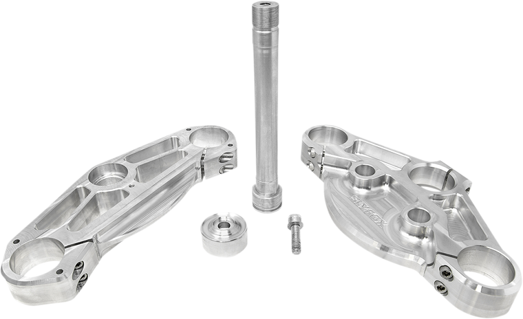 Slyfox - 49 mm Triple Tree - Raw - Upper/Lower - 49 mm FLH Triple Tree Set - SF13TK-1