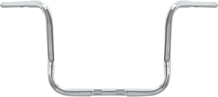 Wild 1 - Handlebar - Ape Hanger - FLHT - 12-1/2" - Chrome - 1-1/4" Chubby Handlebar  Bagger/Ape Hanger - WO577