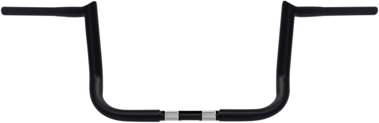 Wild 1 - Handlebar - Bagger - Hooked - 10" - Black - 1-1/4" Chubby Bagger Handlebar - WO590B