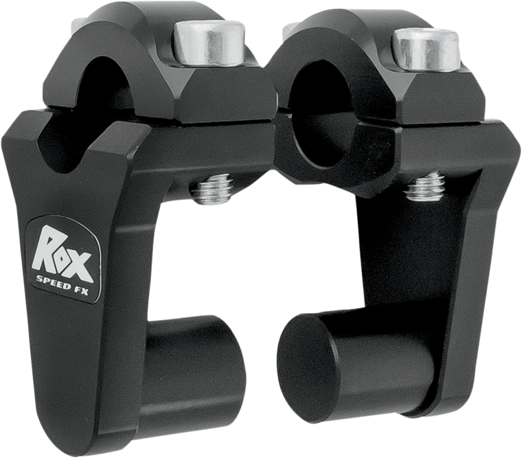 Rox Speed Fx - Risers - Pivot - 2" - Black - Pivoting Handlebar Riser for 7/8" Bar Clamps - 1R-P2SS