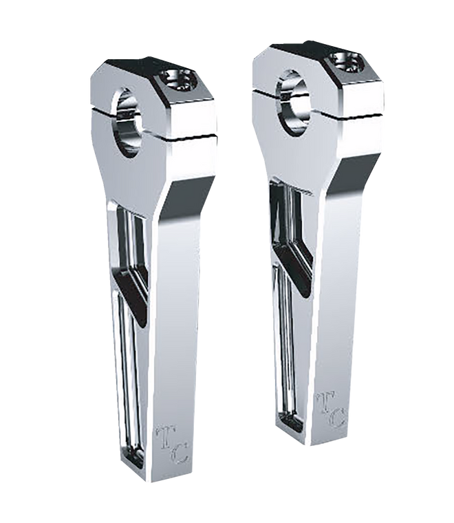 Todd's Cycle - Risers - 1" Clamping - 6" Rise - Chrome - Risers - TD-R11-06