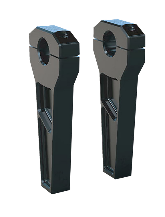 Todd's Cycle - Risers - 1" Clamping - 6" Rise - Black - Risers - TD-R11-06B Todd's Cycle - Risers - 1" Clamping - 6" Rise - Black - Risers - TD-R11-06B