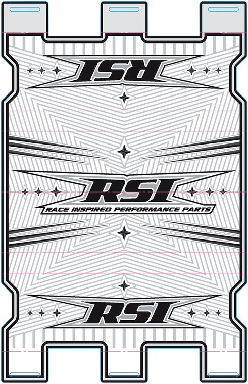 Race Shop Inc. - Bar Pad - Small - White - Cold Weather Handlebar Pad - BPS-WHITE