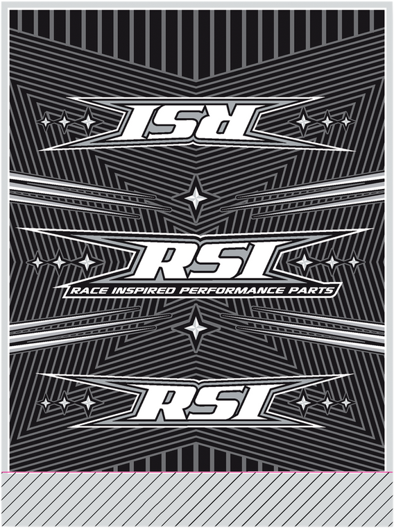 Race Shop Inc. - Bar Pad - Round - Black - Round Handlebar Pad - BPR-B