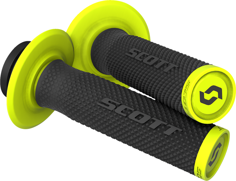 Scott - Grips - SX II - Lock-On - Black/Yellow - SX II Lock-On Grip and Cam Set - 292452-1040222