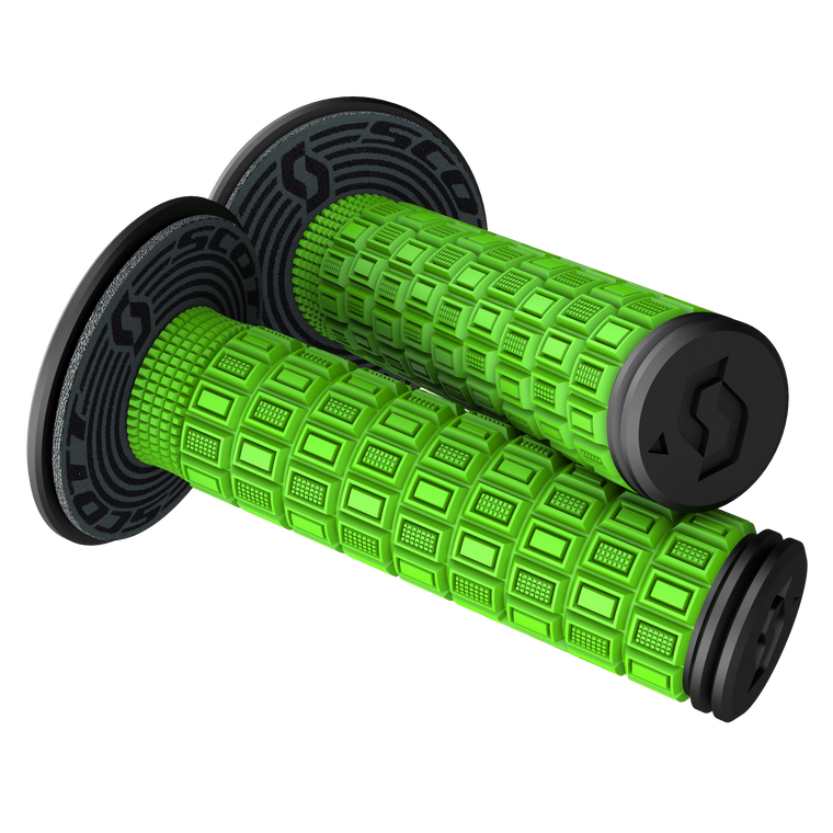 Scott - Grips - Mellow - Green/Black - Mellow + Donut Grips - 269305-4376