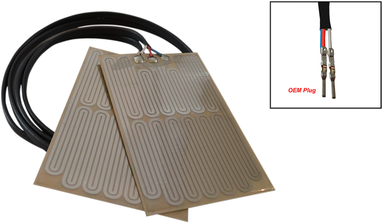 Race Shop Inc. - Grip Heater - Standard - 2-Wire Terminal - Ski Doo - High Power Grip Heater Element Kit with OEM Connector - GH-17